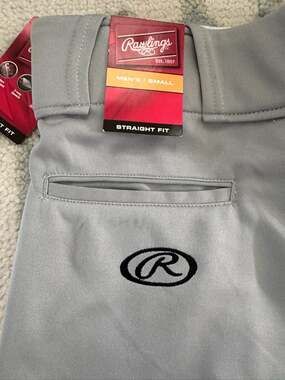 S - Rawlings Men's baseball pants Pro 150 Straight Fit - Grey